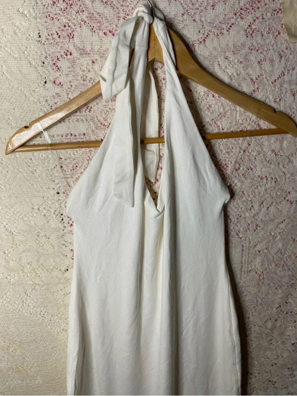 Oh Polly Tan Open Back Halter
Tie Bodycon Midi Dress - Picture 2 of 7